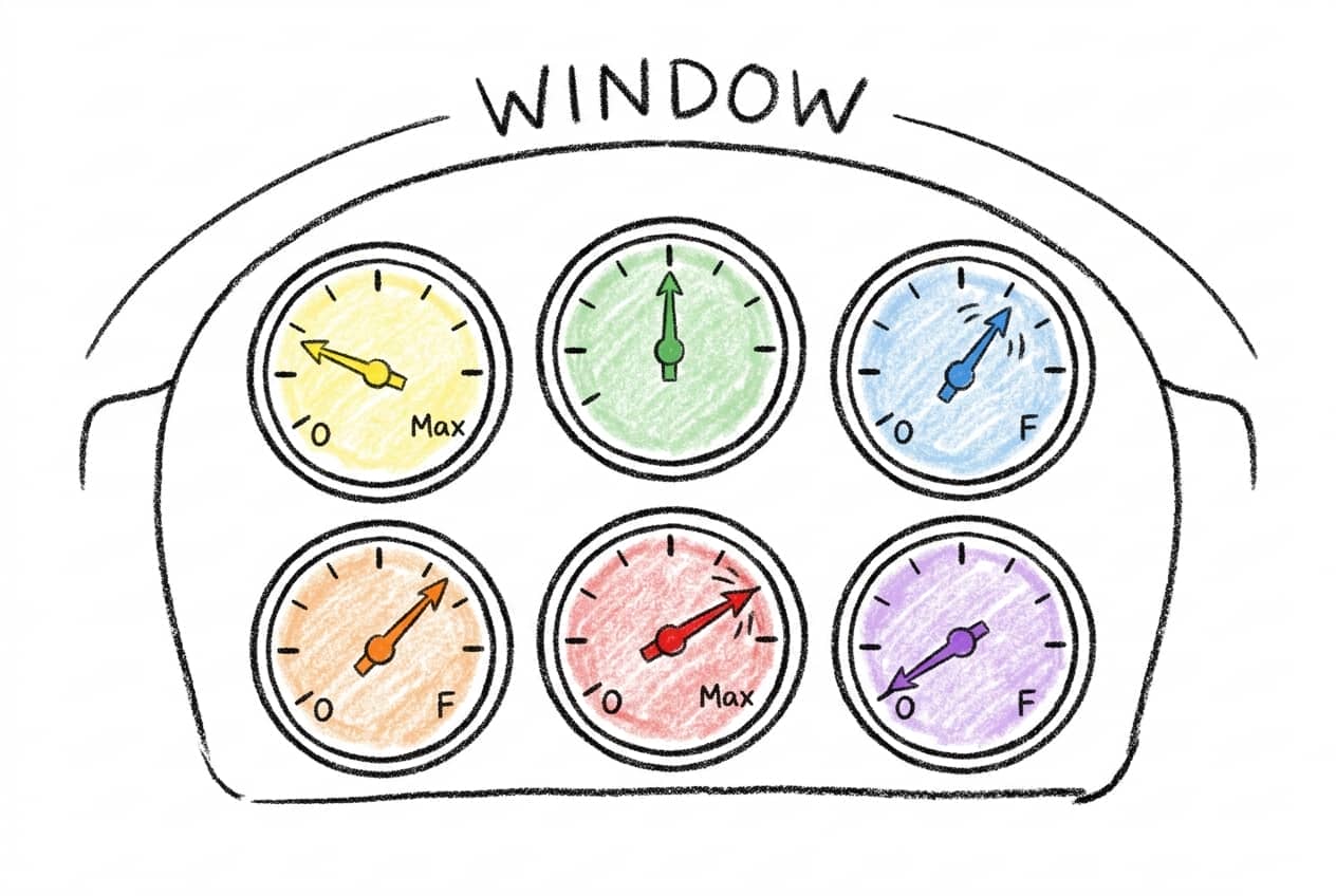 The six-color dashboard
